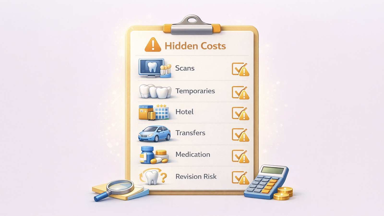 Hidden costs checklist for Hollywood Smile quotes in Turkey