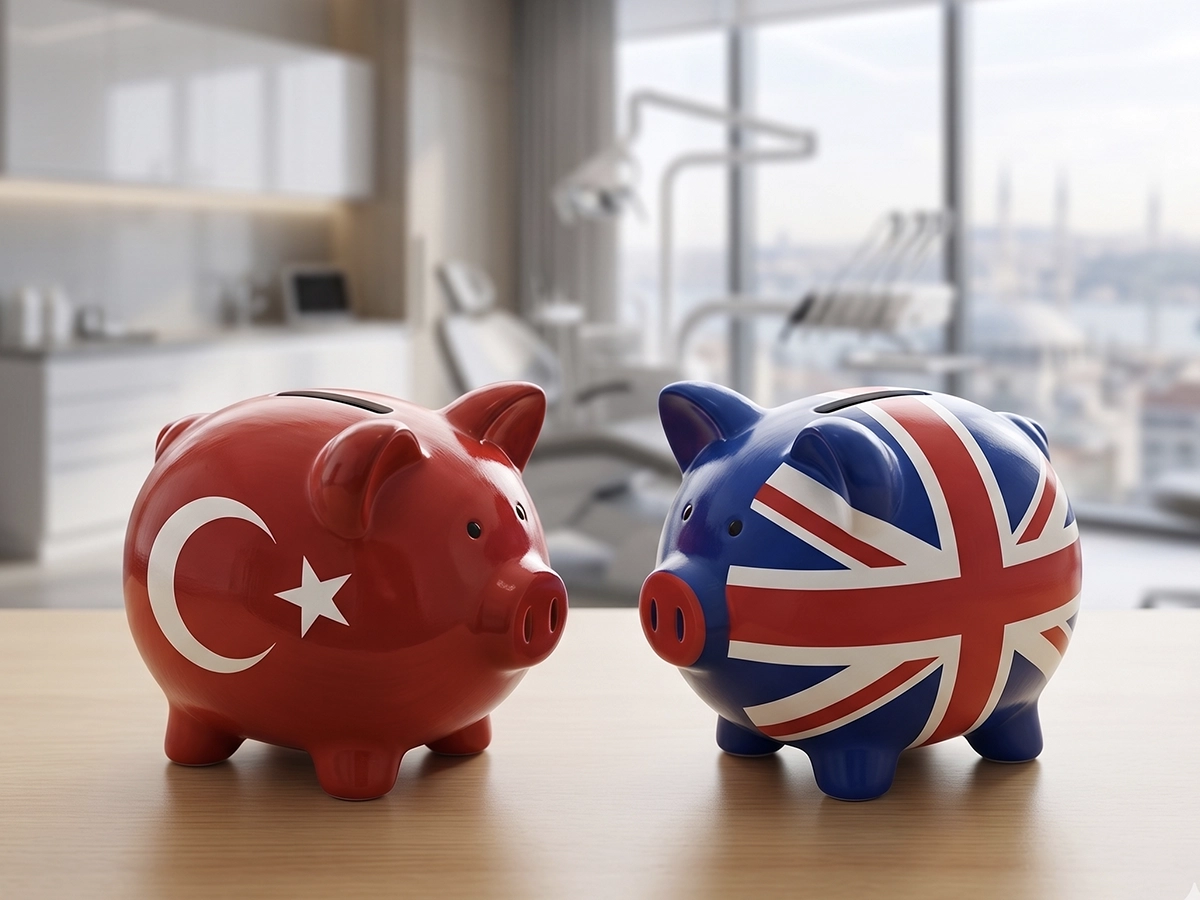 Turkey versus UK Hollywood Smile cost overview for treatment and travel budgeting