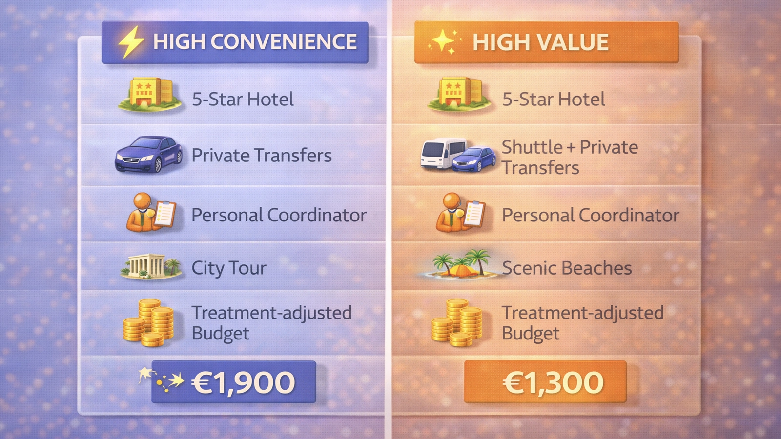 Choosing a Turkey city for Hollywood Smile coordination versus price