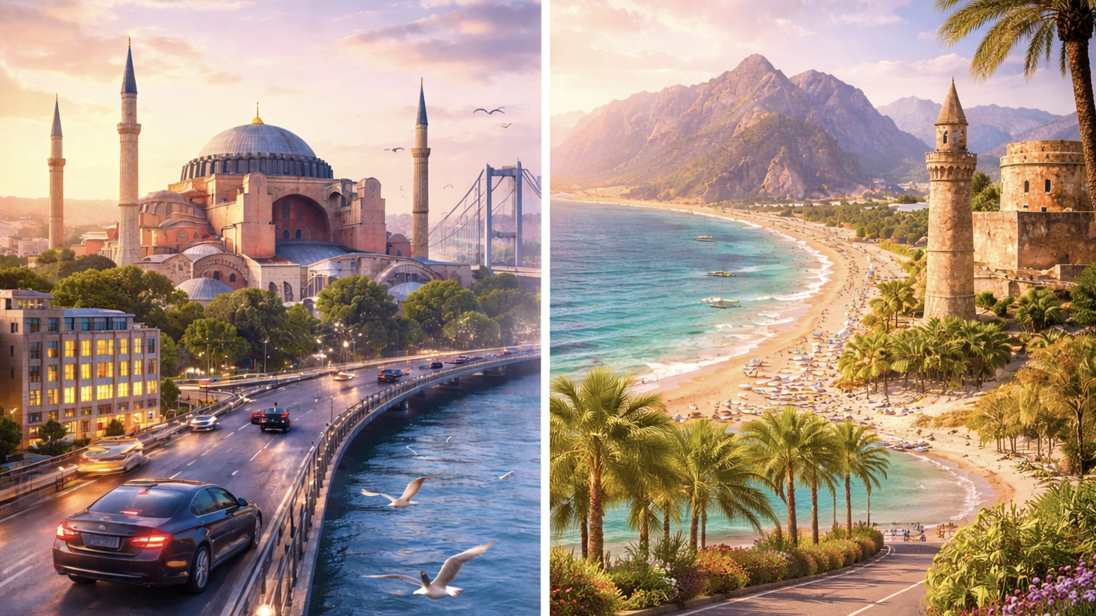 City logistics and stay cost visual for Hollywood Smile treatment in Turkey